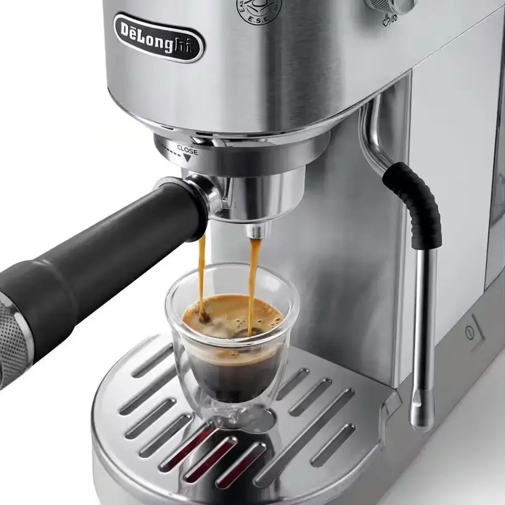 DeLonghi Dedica Duo Compact Espresso Machine Cold Brew, Frother, Stainless Steel